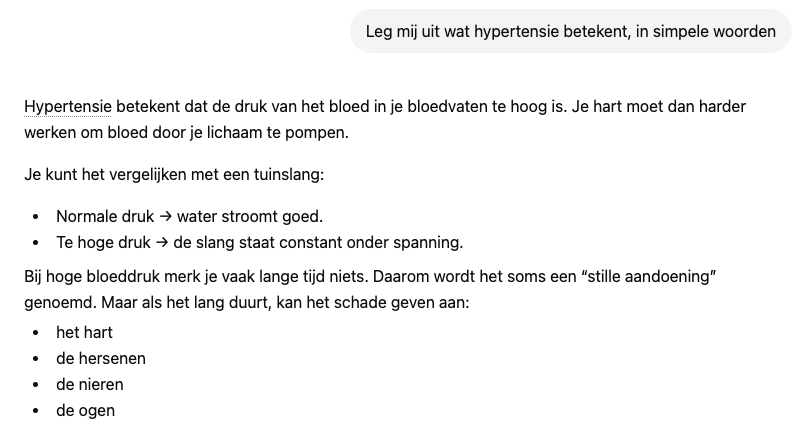 Wat is ChatGPT precies? Voorbeeld ChatGPT prompt